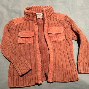 Zip-up boys sweater size 6-12 months